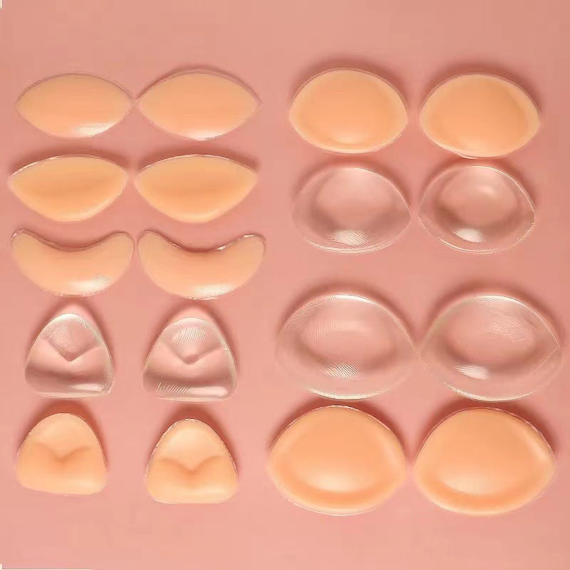 Invisible Push-Up Silicone Bra Inserts — Reusable Adhesive Breast Pads