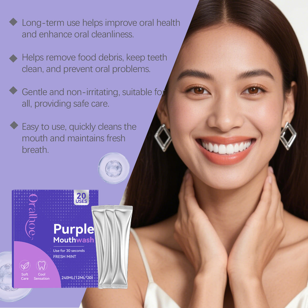 Purple Fresh Portable Mouthwash Strips