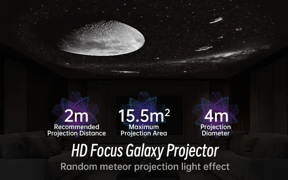 Star Galaxy Projector with Bluetooth & Remote — HD Planetarium Night Light