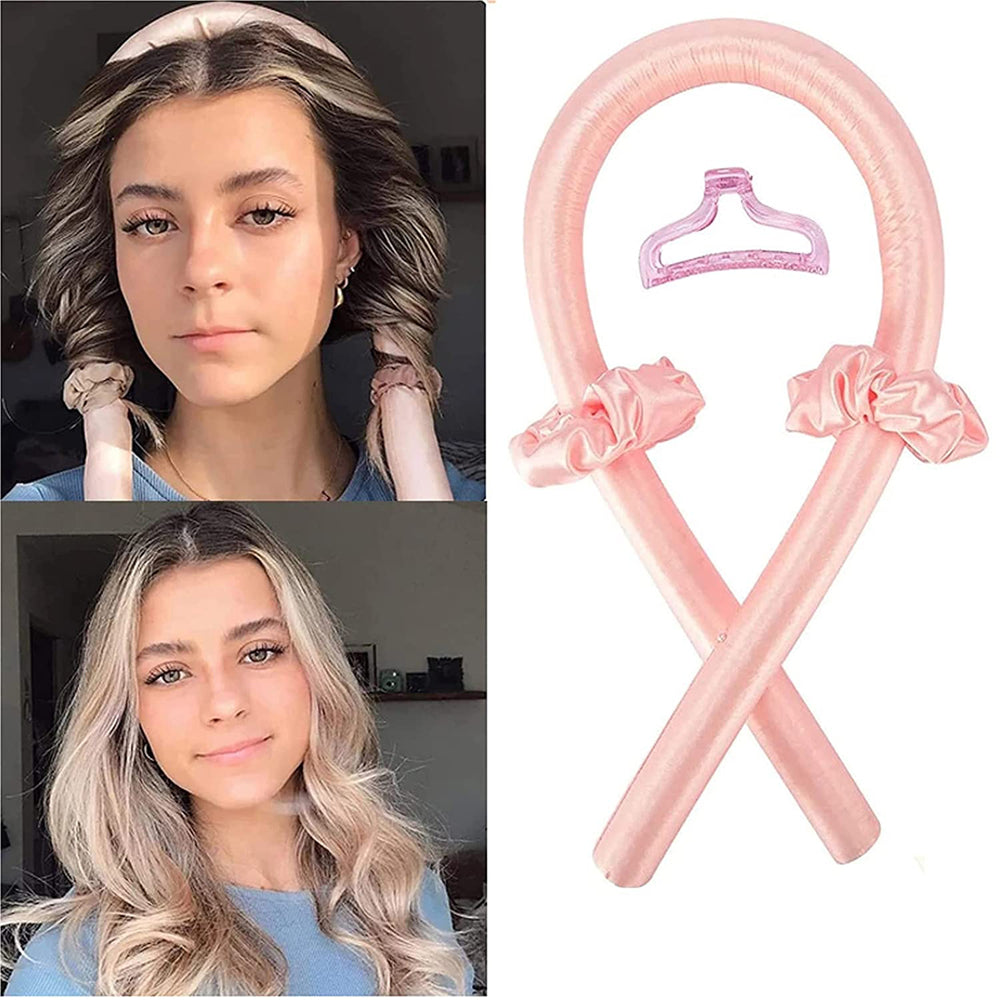 Heatless Curling Rod Headband — Silk Hair Rollers for Overnight Curls
