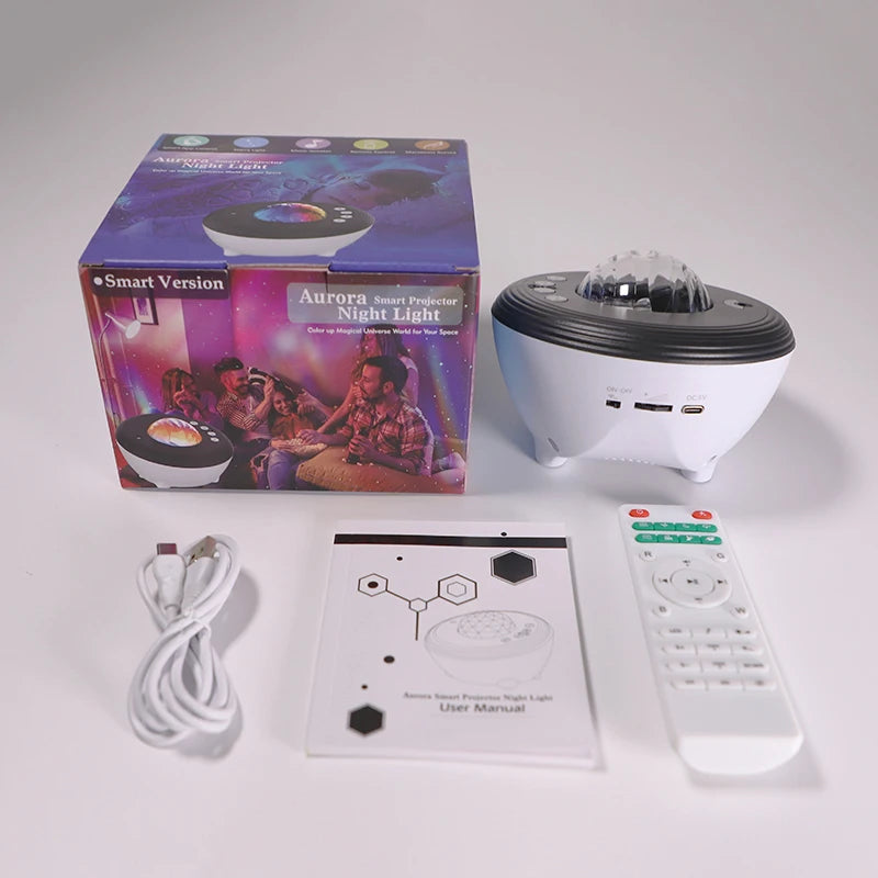 Aurora Galaxy Projector with Bluetooth Speaker