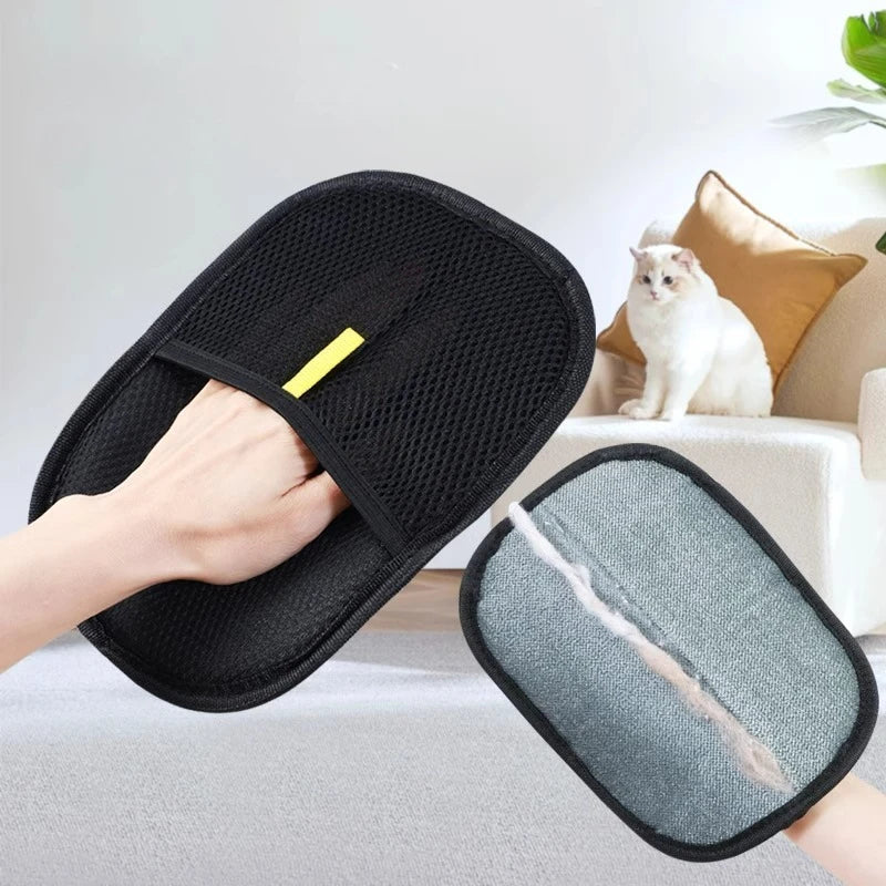 Reusable Pet Hair Remover Glove — Lint & Fur Remover for Furniture, Clothes & Car