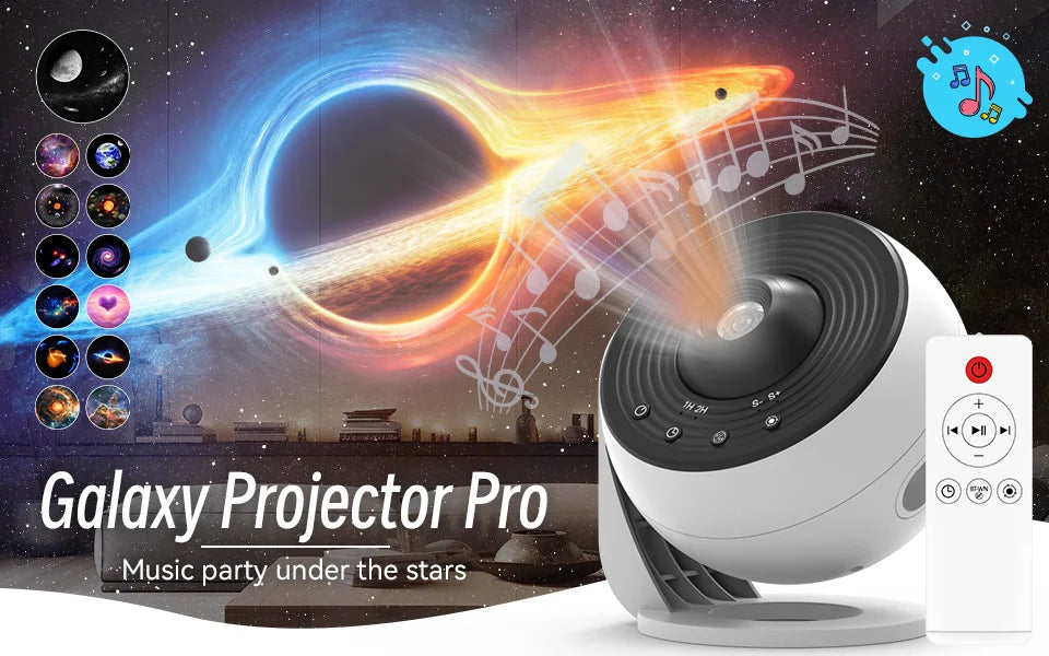 Star Galaxy Projector with Bluetooth & Remote — HD Planetarium Night Light