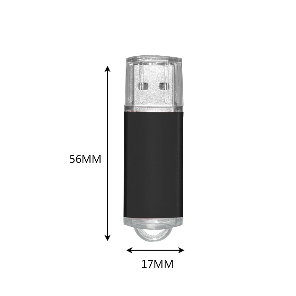 Metal USB Flash Drive — Durable Aluminum Thumb Drive 4GB to 128GB