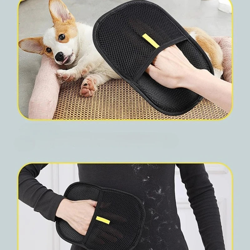 Reusable Pet Hair Remover Glove — Lint & Fur Remover for Furniture, Clothes & Car