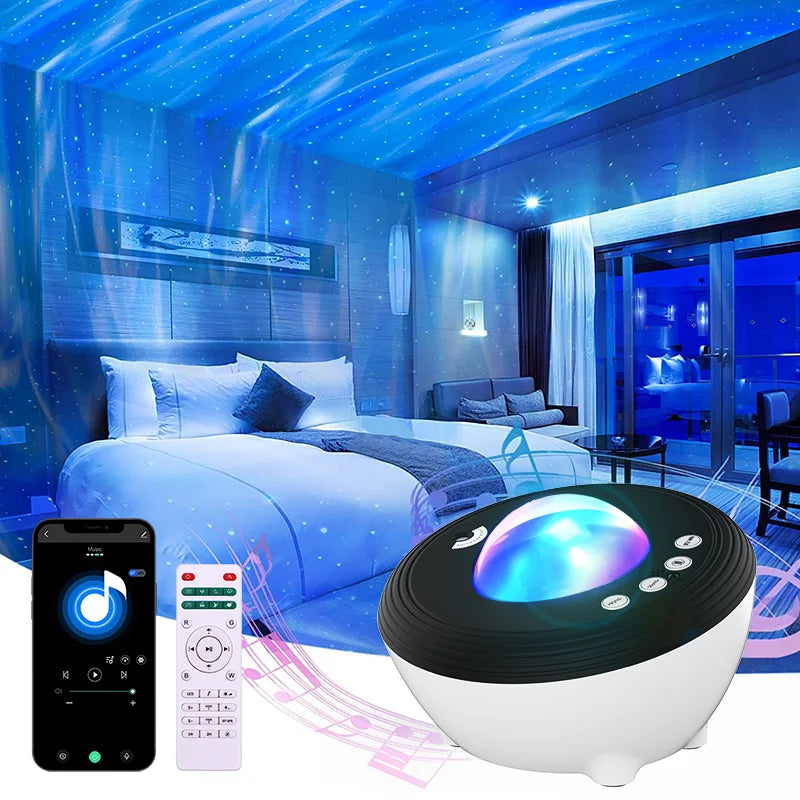 Aurora Galaxy Projector with Bluetooth Speaker
