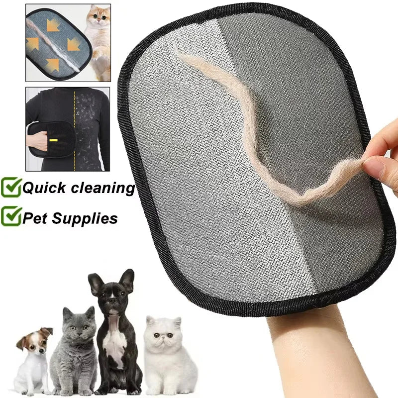Reusable Pet Hair Remover Glove — Lint & Fur Remover for Furniture, Clothes & Car