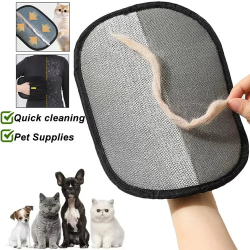 Reusable Pet Hair Remover Glove — Lint & Fur Remover for Furniture, Clothes & Car