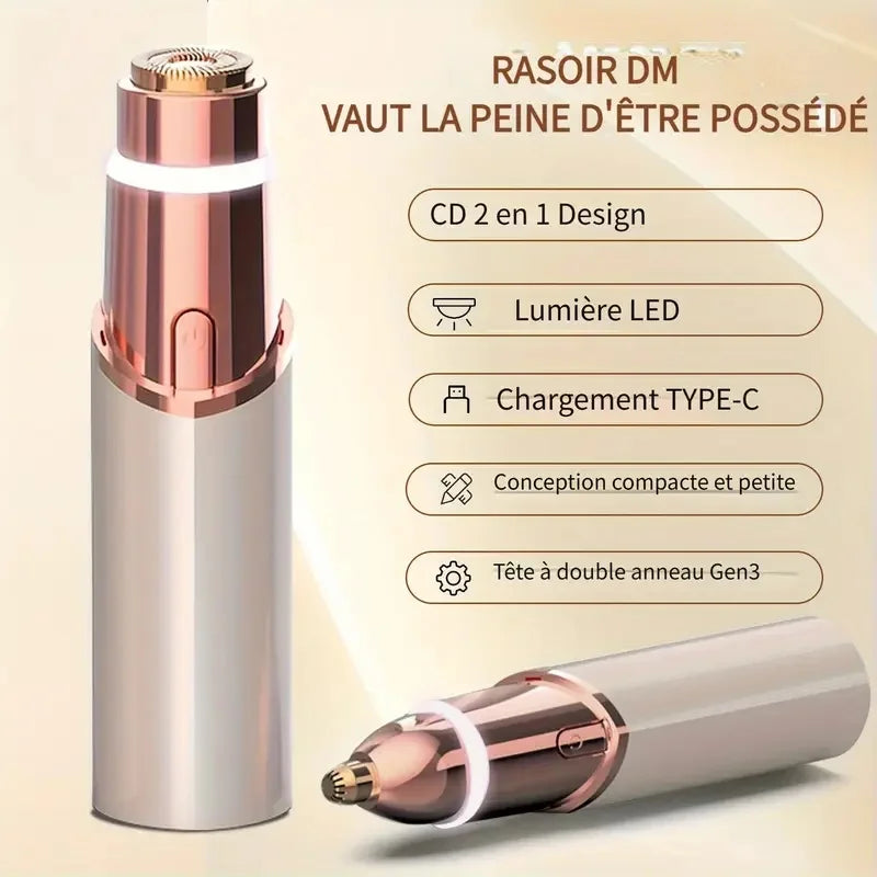2-in-1 Rechargeable Facial & Eyebrow Trimmer