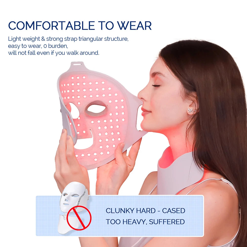7-Color LED Light Therapy Face Mask — Red Light Skin Care Treatment