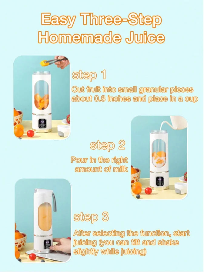Portable USB Rechargeable Mini Blender