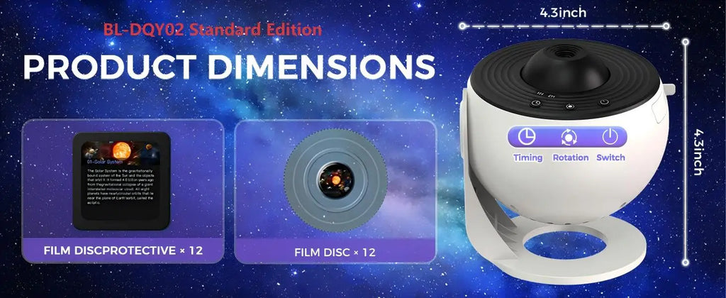 Star Galaxy Projector with Bluetooth & Remote — HD Planetarium Night Light