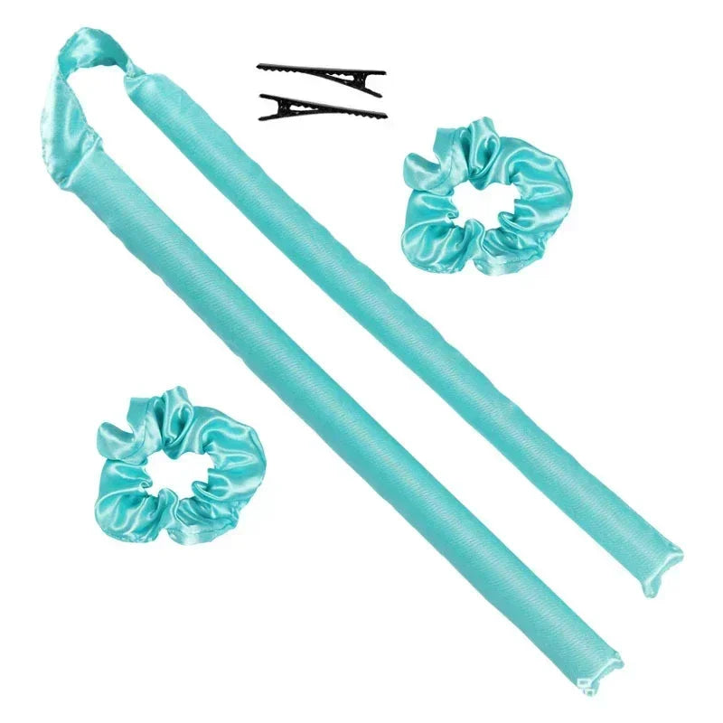 Heatless Curling Rod Headband — Silk Hair Rollers for Overnight Curls