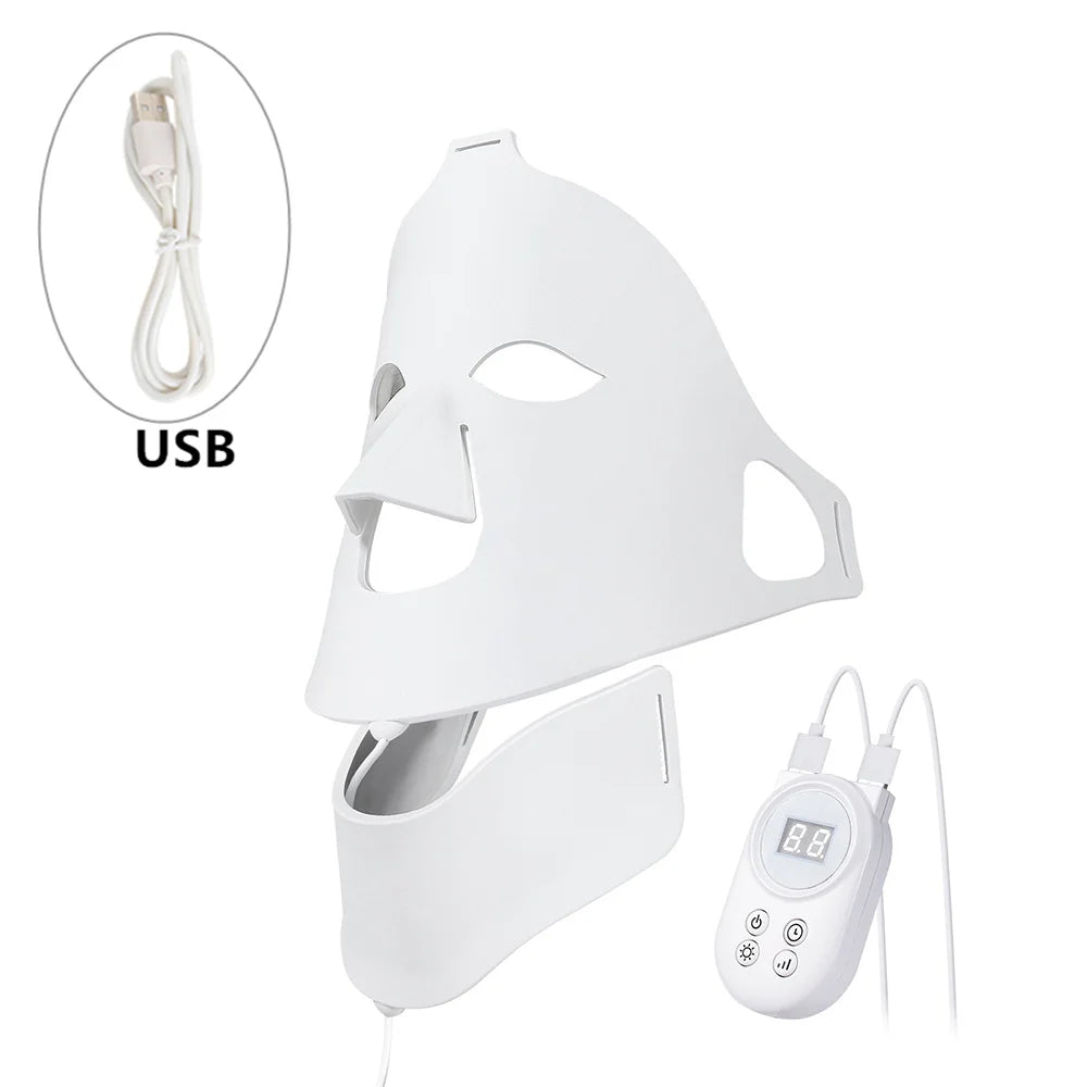 7-Color LED Light Therapy Face Mask — Red Light Skin Care Treatment