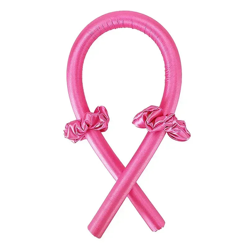 Heatless Curling Rod Headband — Silk Hair Rollers for Overnight Curls