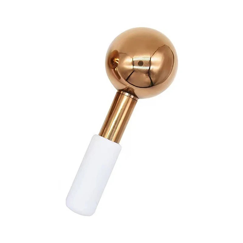 Facial Ice Globes — Stainless Steel Cooling Face Massager