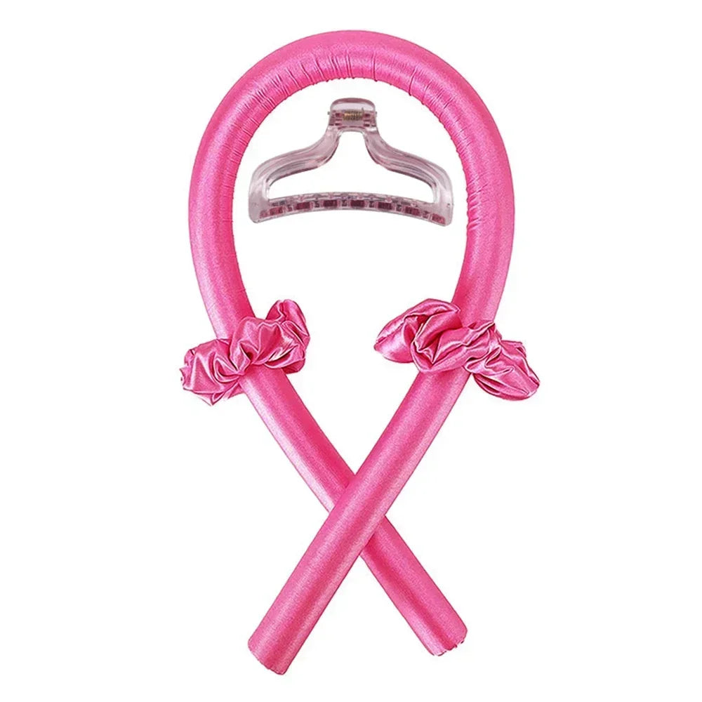 Heatless Curling Rod Headband — Silk Hair Rollers for Overnight Curls