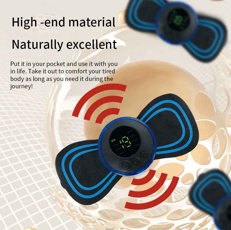 Electric Pulse Neck Massager — 8-Mode Pain Relief for Neck & Shoulders