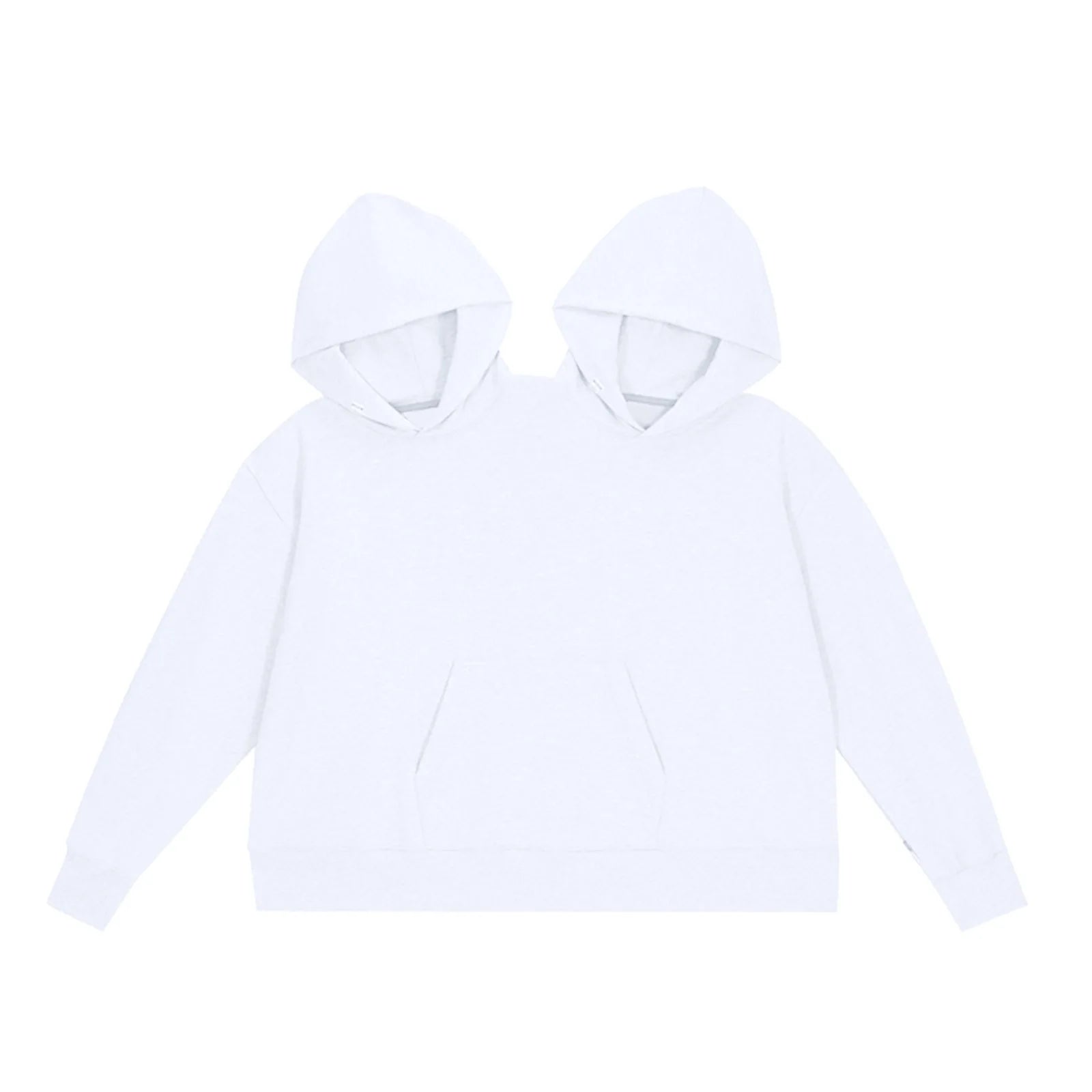 Two-Person Couples Hoodie — Oversized Shared Fleece
