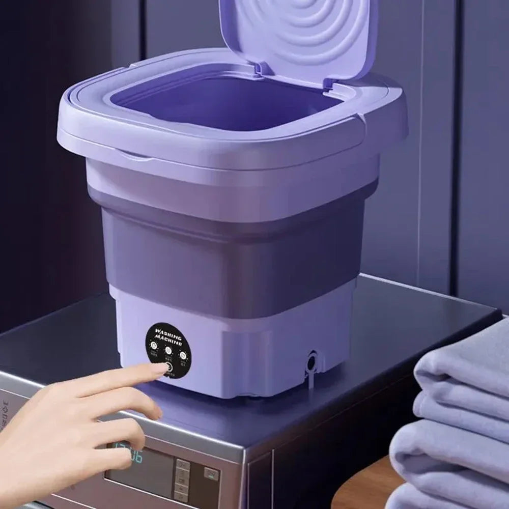 Portable Mini Washing Machine — USB Compact Washer for Dorm, Travel & Delicates