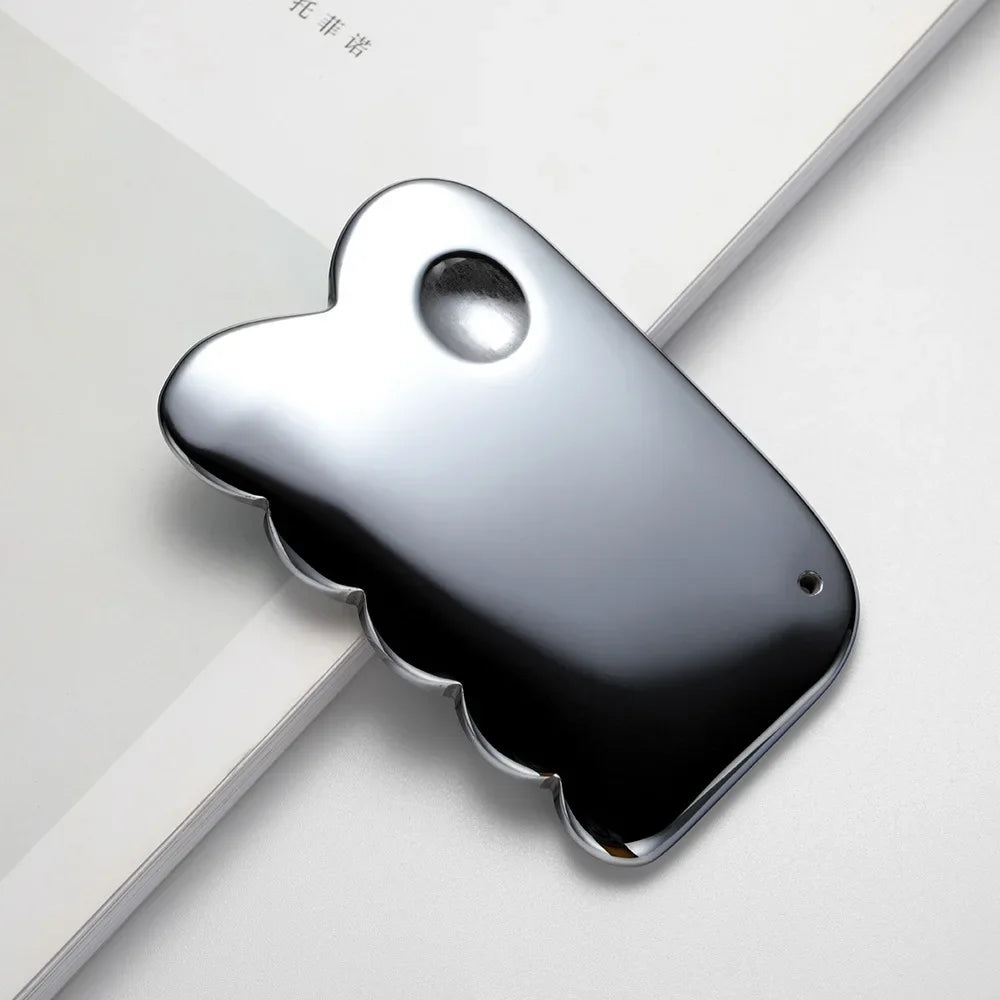Terahertz Gua Sha Face Massager — Lymphatic Drainage & Facial Sculpting Tool