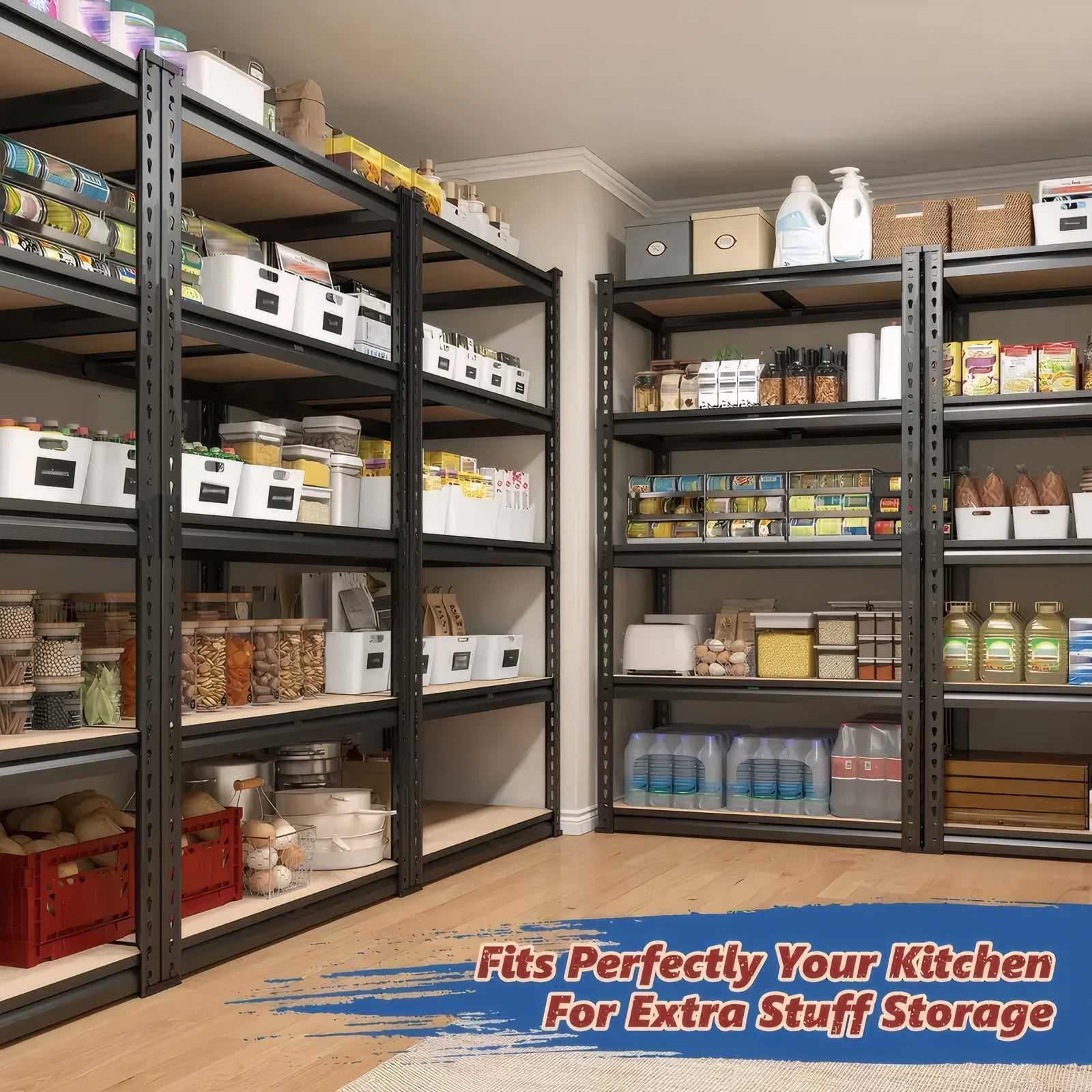 Heavy-Duty Adjustable Steel Garage Shelving