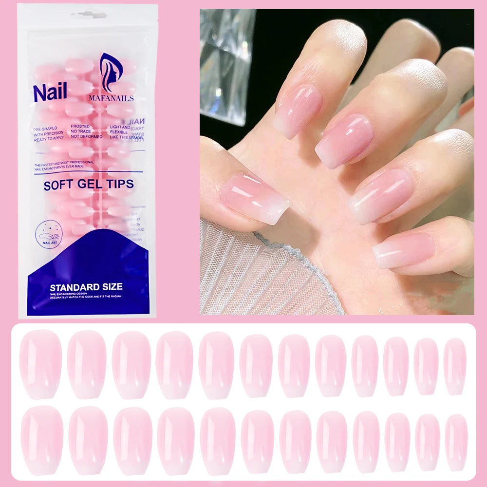 French Press-On Nails — 120pc Short Square Set