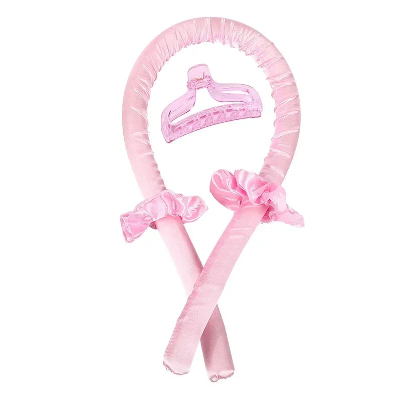 Heatless Curling Rod Headband — Silk Hair Rollers for Overnight Curls