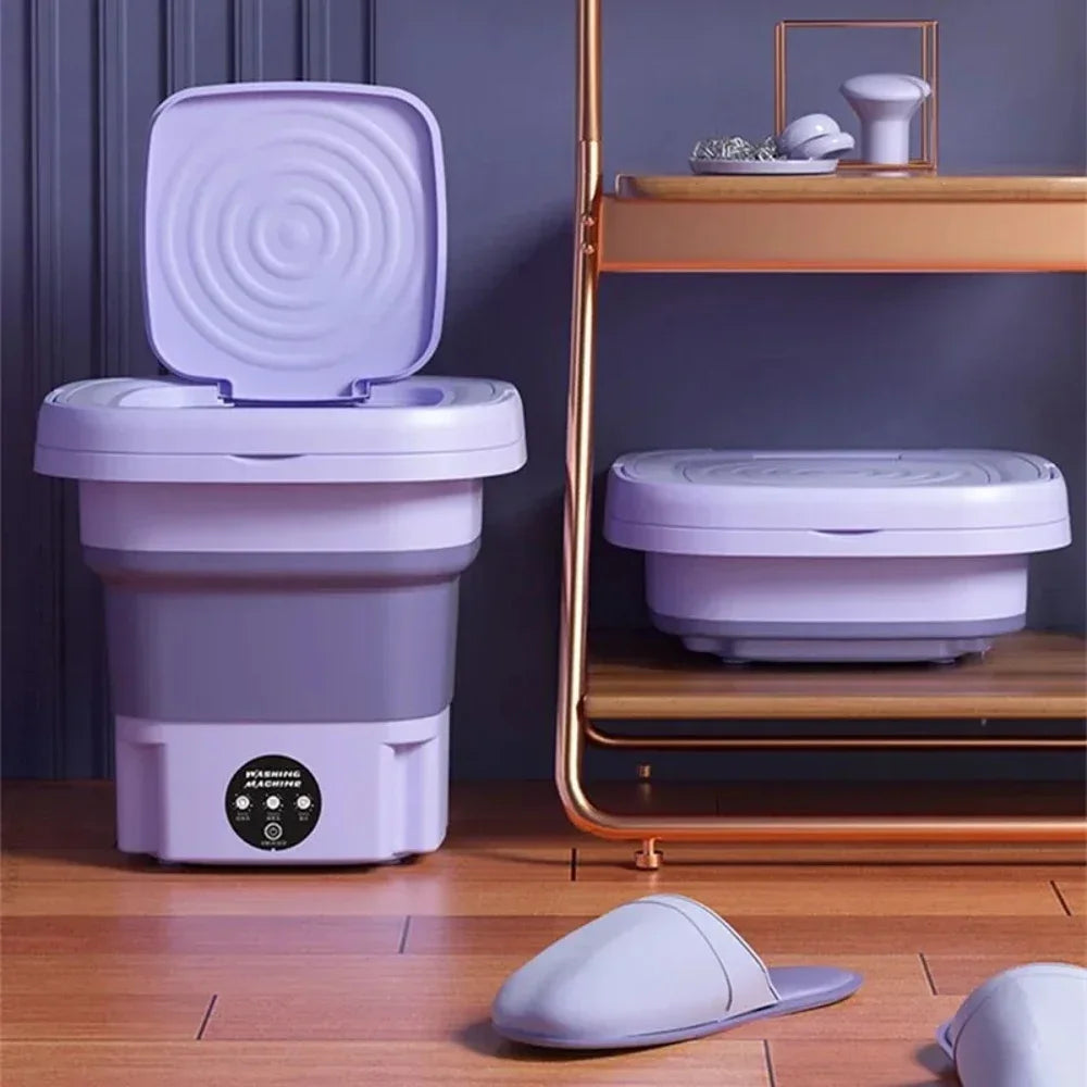 Portable Mini Washing Machine — USB Compact Washer for Dorm, Travel & Delicates