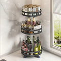 360° Rotating Spice Rack Organizer — 1, 2 & 3 Tier Counter Turntable