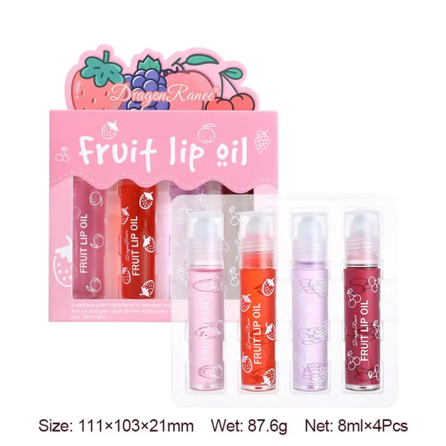 Rolling Bead Lip Oil — Hydrating 4-Piece Set