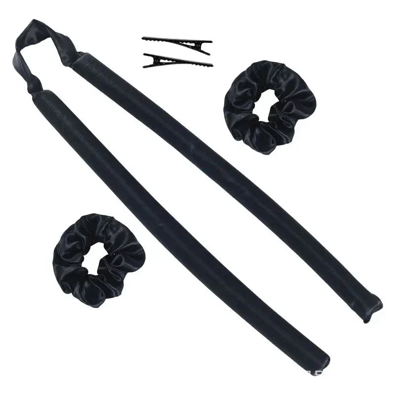 Heatless Curling Rod Headband — Silk Hair Rollers for Overnight Curls