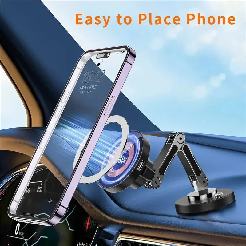 Magnetic Car Phone Mount — Dashboard & Air Vent Holder for iPhone & Android