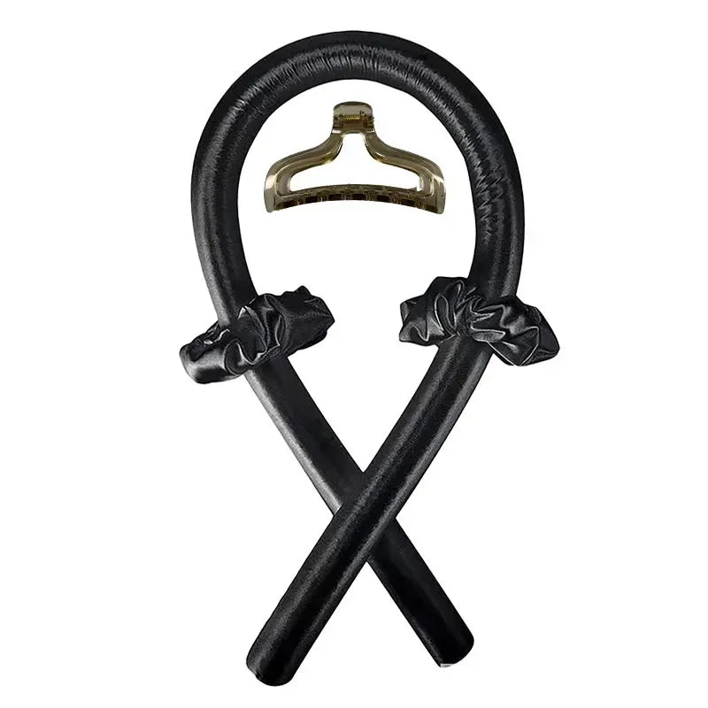 Heatless Curling Rod Headband — Silk Hair Rollers for Overnight Curls