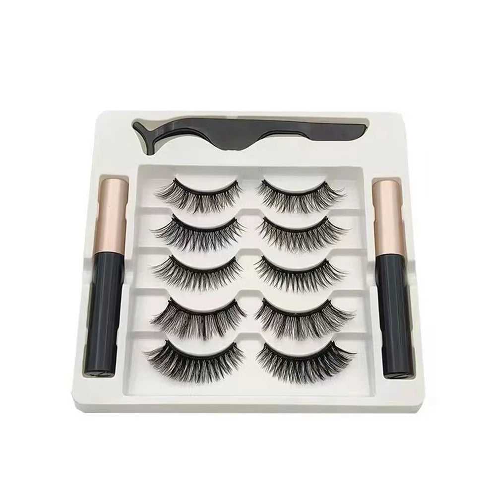 5-Magnet Reusable Lashes Kit with Magnetic Liner