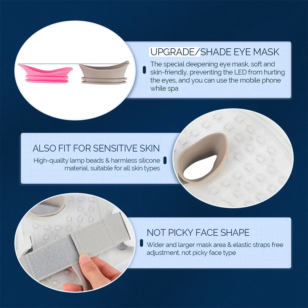 7-Color LED Light Therapy Face Mask — Red Light Skin Care Treatment