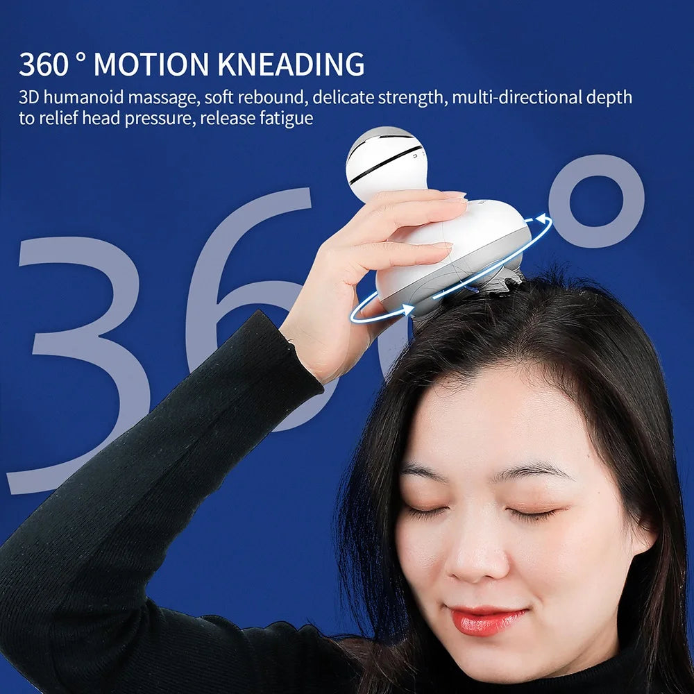 3D Electric Scalp Massager — Wireless Head Massager for Hair Growth
