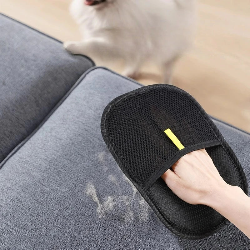 Reusable Pet Hair Remover Glove — Lint & Fur Remover for Furniture, Clothes & Car