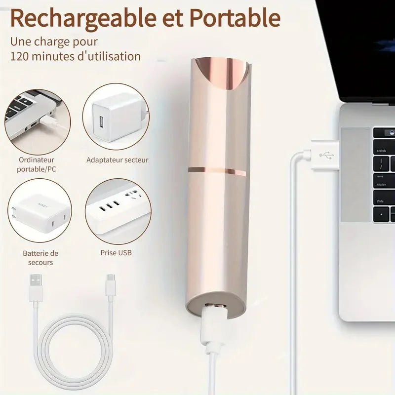 2-in-1 Rechargeable Facial & Eyebrow Trimmer