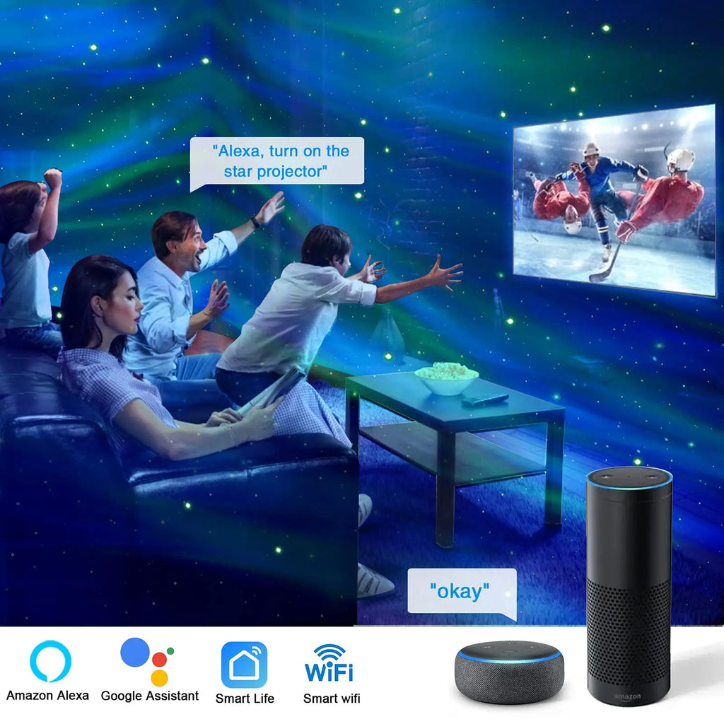 Aurora Galaxy Projector with Bluetooth Speaker