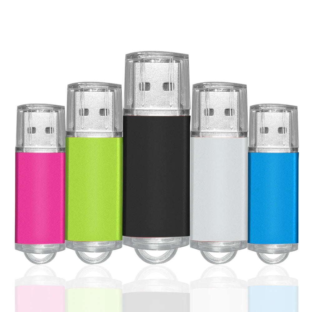 Metal USB Flash Drive — Durable Aluminum Thumb Drive 4GB to 128GB