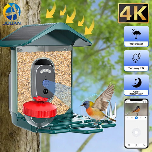 Smart Bird Feeder with HD Camera & AI Species ID