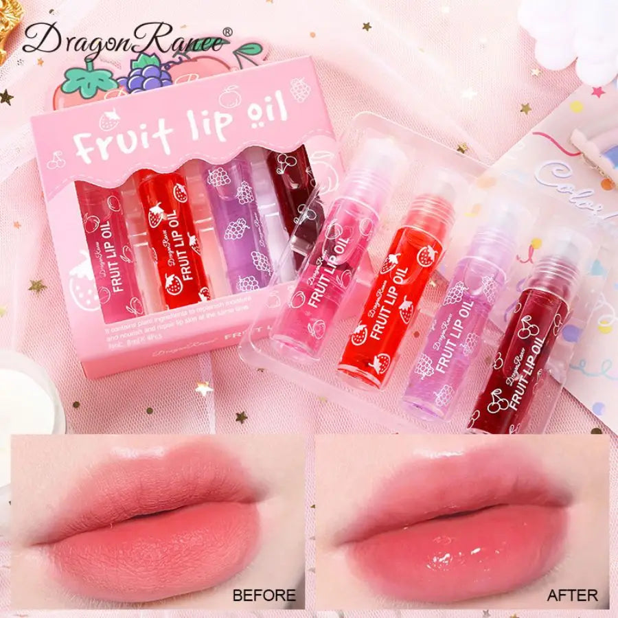 Rolling Bead Lip Oil — Hydrating 4-Piece Set