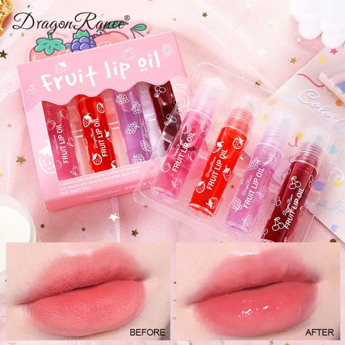 Rolling Bead Lip Oil — Hydrating 4-Piece Set