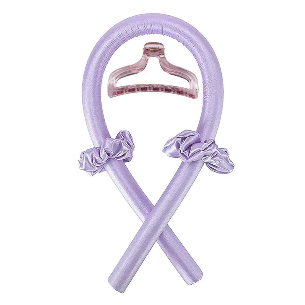 Heatless Curling Rod Headband — Silk Hair Rollers for Overnight Curls