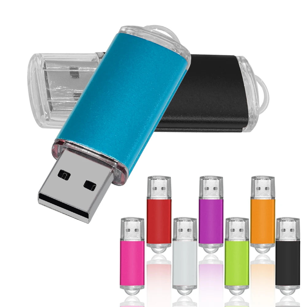 Metal USB Flash Drive — Durable Aluminum Thumb Drive 4GB to 128GB