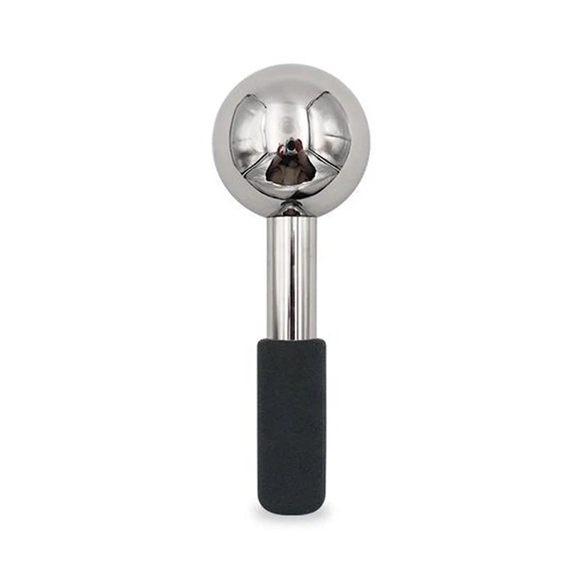 Facial Ice Globes — Stainless Steel Cooling Face Massager