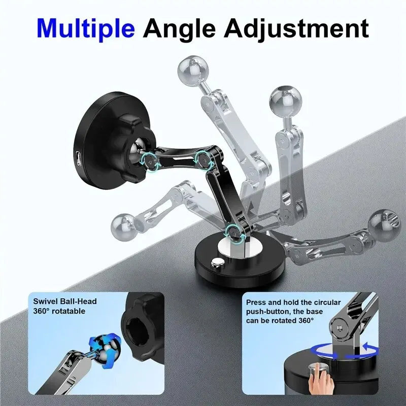 Magnetic Car Phone Mount — Dashboard & Air Vent Holder for iPhone & Android