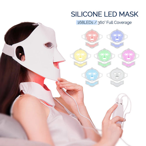 7-Color LED Light Therapy Face Mask — Red Light Skin Care Treatment