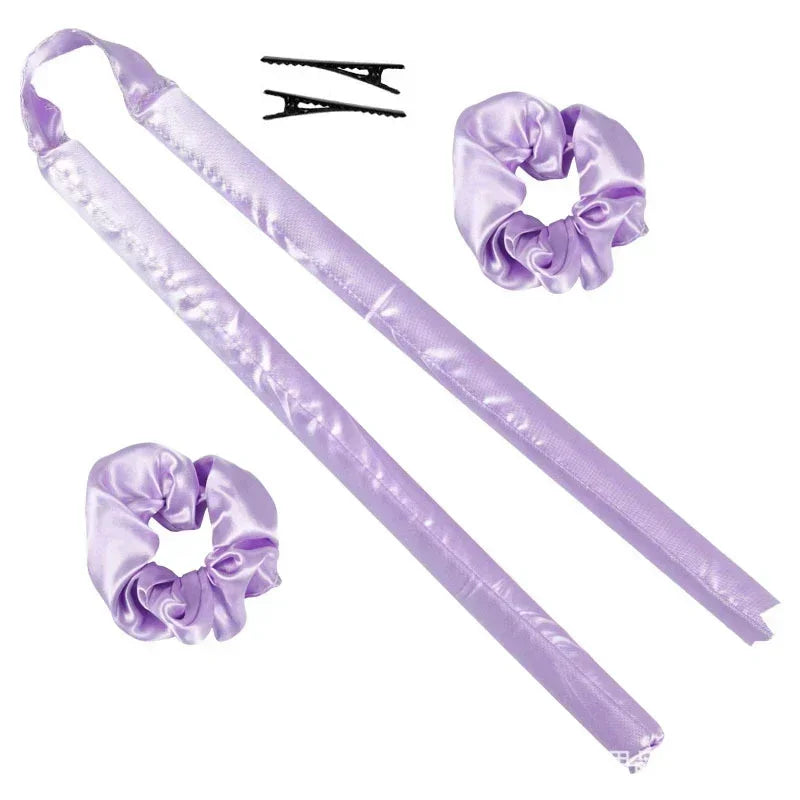 Heatless Curling Rod Headband — Silk Hair Rollers for Overnight Curls